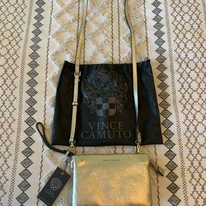 Vince Camuto gold cross body